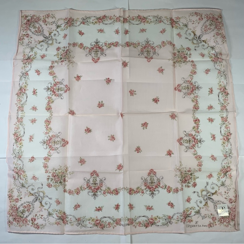 Elégance S.A. Paris Floral Handkerchief